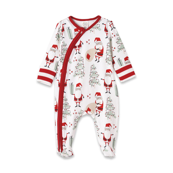christmas-santa-bamboo-zipper-romper Sophia's StyleBaby Unisex Clothes-1